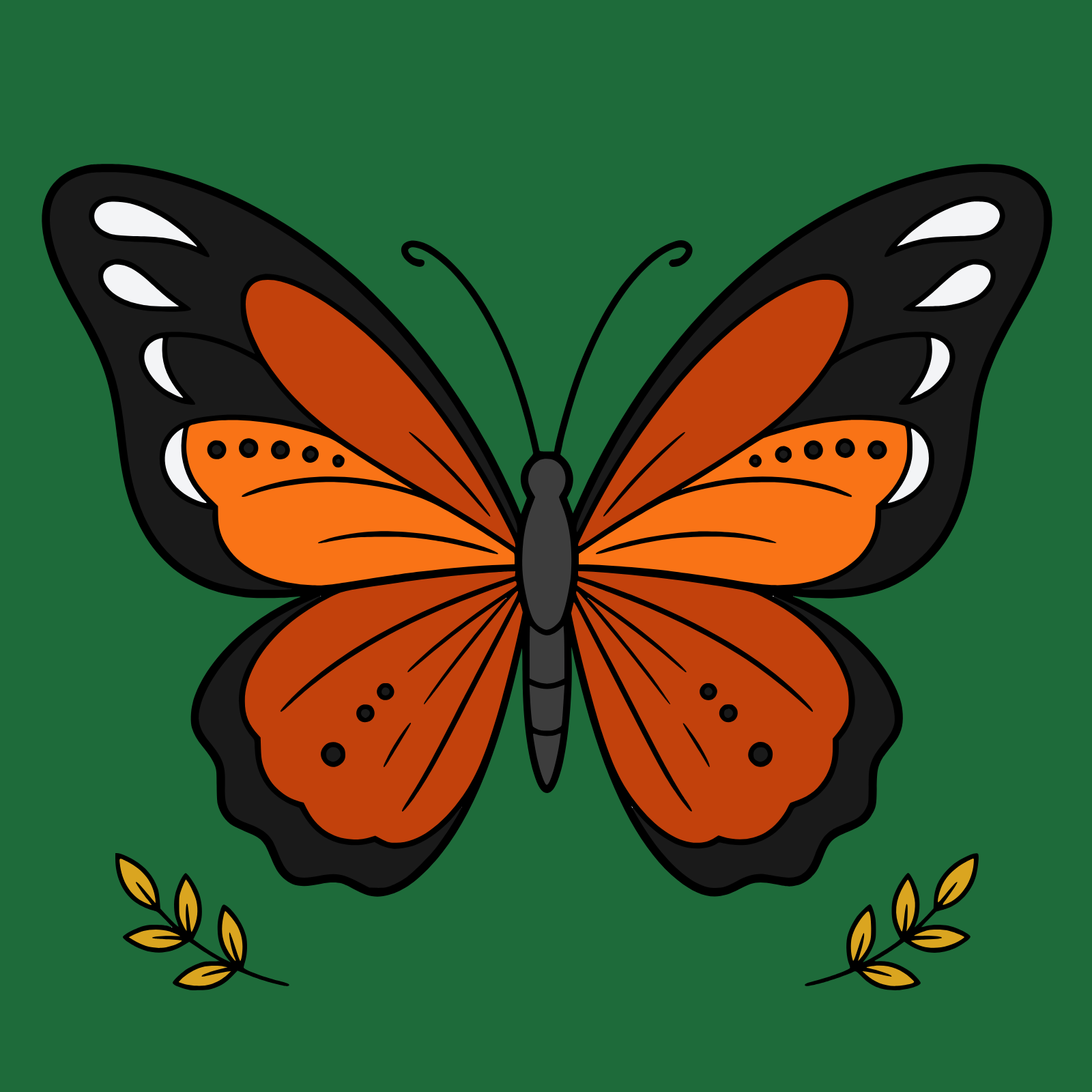 Butterfly, colored by Alicorn_Spark