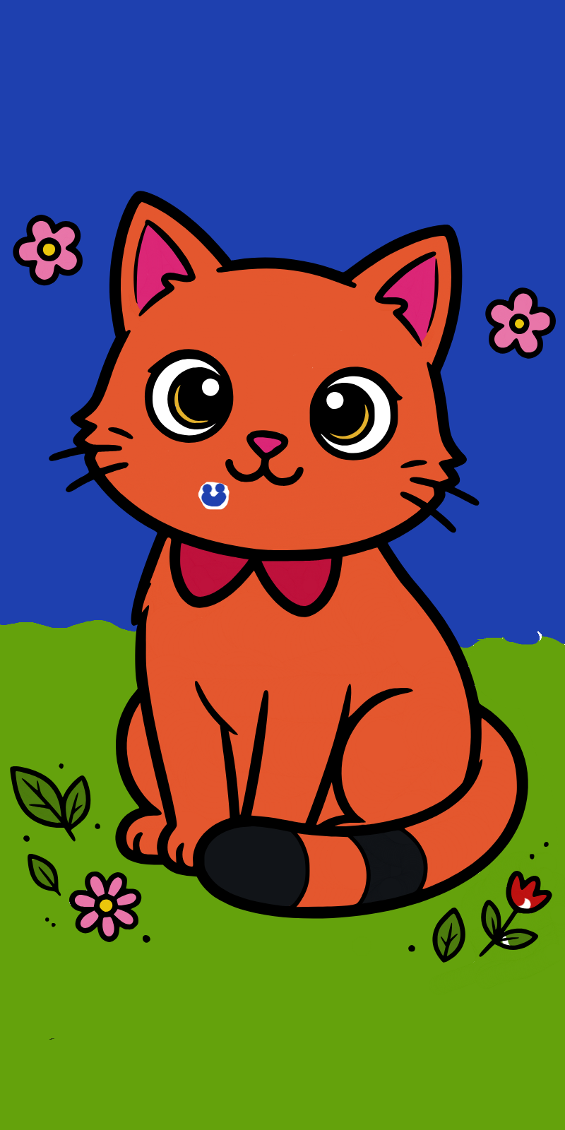 Cute cat, colored by TherealVote