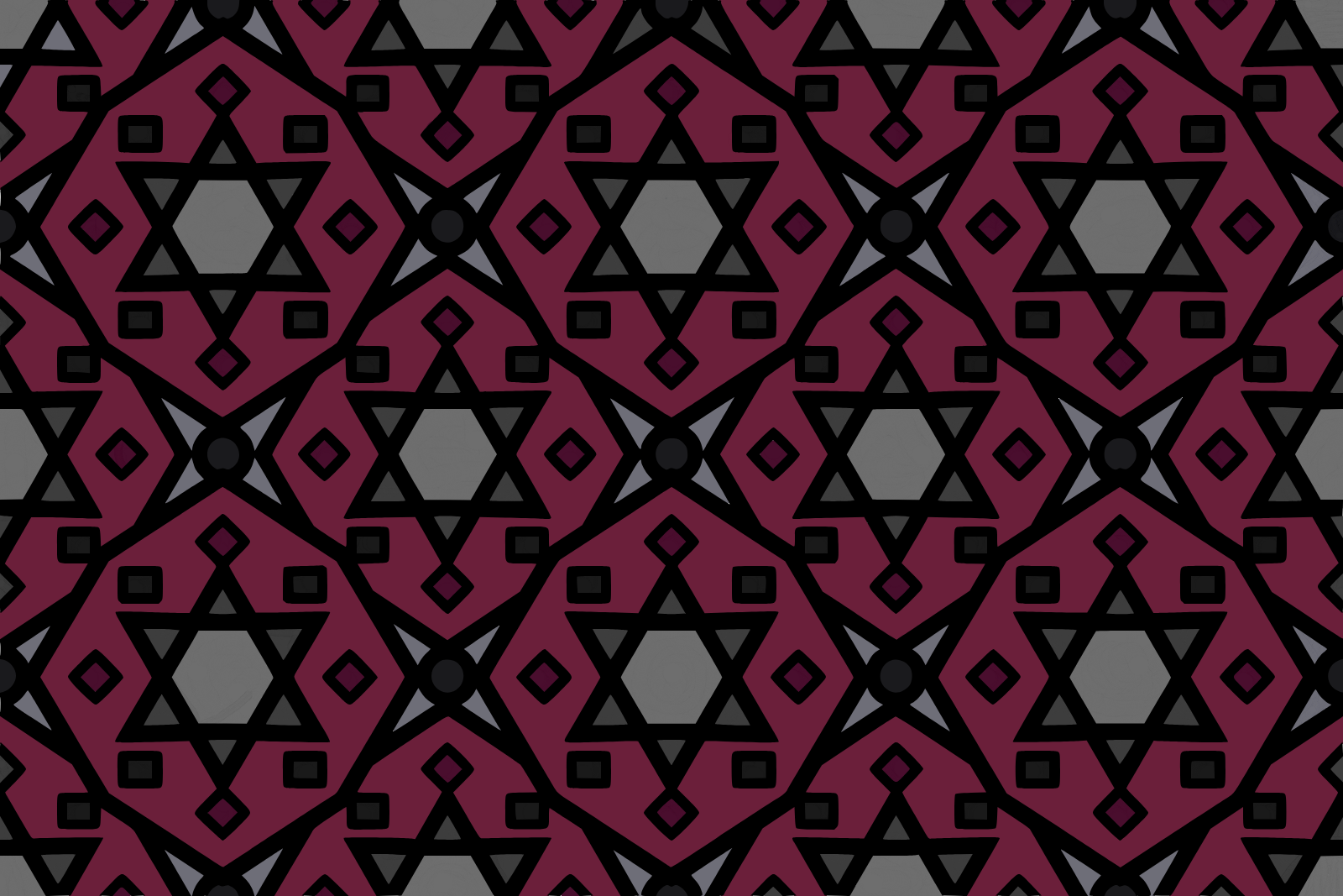 Honeycomb star diamonds, colored by 𖤐 → Sᴘᴊɪɴx ⸸
