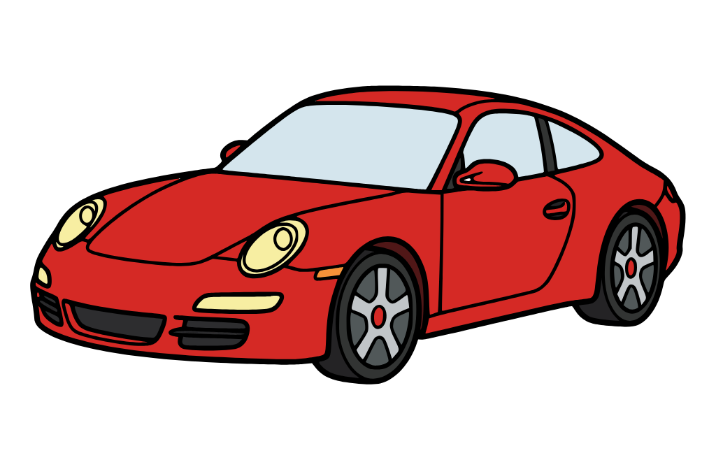 Porsche 911, colored by Elvis Lleshi