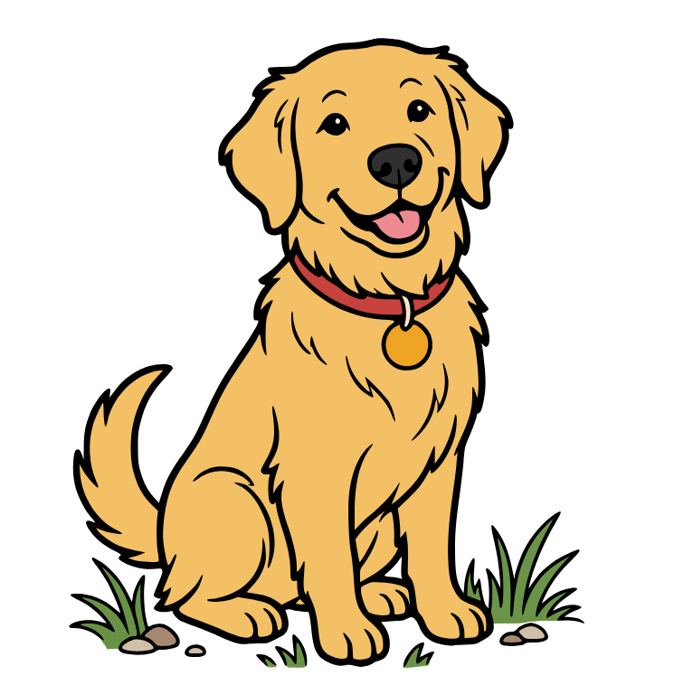 Dog, colored by Elvis Lleshi