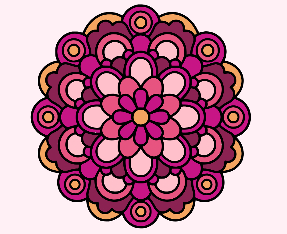 Mandala, colored by Elvis Lleshi