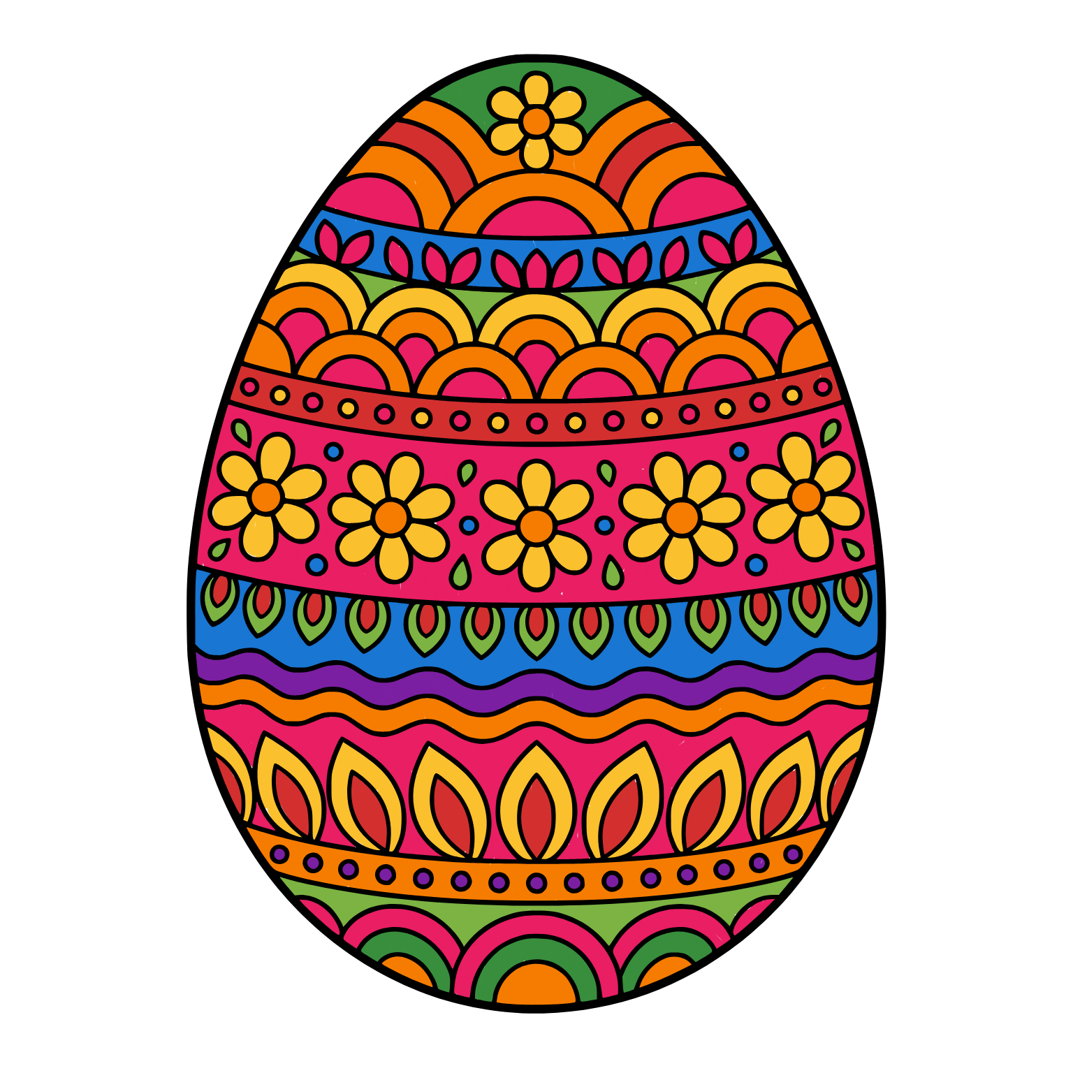 Egg, colored by Elvis Lleshi